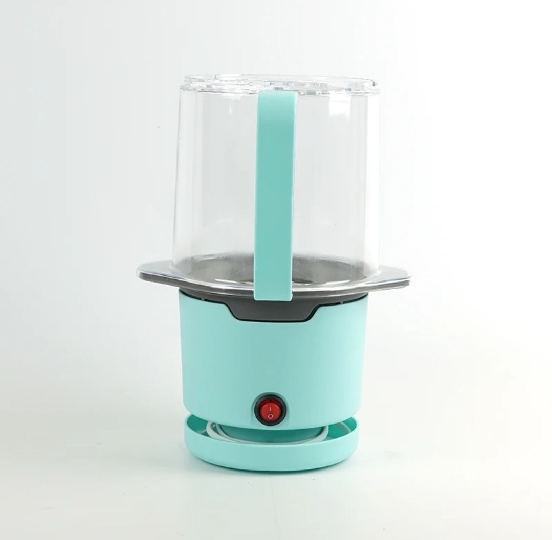 Automatic Kitchen portable fast popcorn maker 220v Electric Hot Air Mini popcorn popper maker machine with top cover