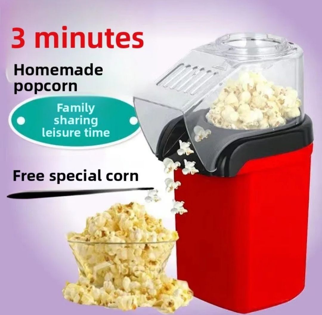 Mini Popcorn maker ,popper maker machine with top cover ,Automatic kitchen fast popcorn maker