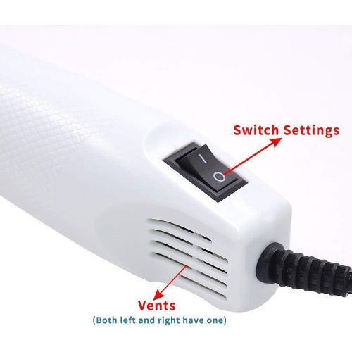 Portable Mini Heat Air Gun Tool for Embossing Shrink Wrapping Drying Paint