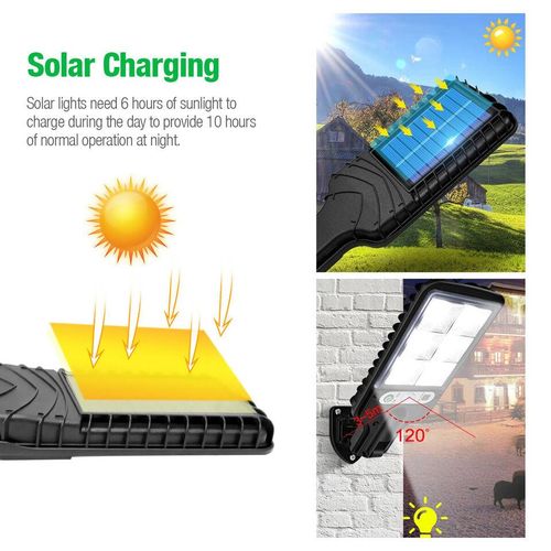 Solar Light Solar Powered LED Wall Light PIR Motion Sensor Outdoor Flood Pathway Street Lamp