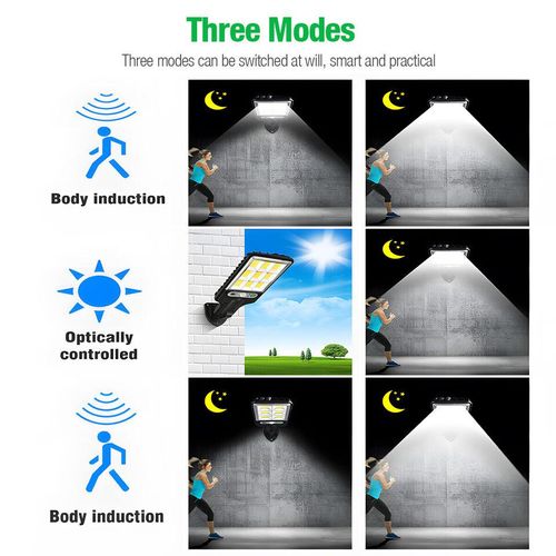 Solar Light Solar Powered LED Wall Light PIR Motion Sensor Outdoor Flood Pathway Street Lamp