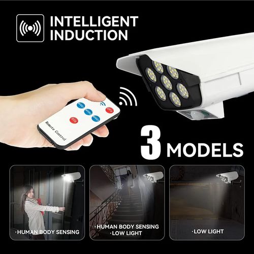Solar Light High Simulation Camera Solar Flood Light With Motion Sensor And Remote Control