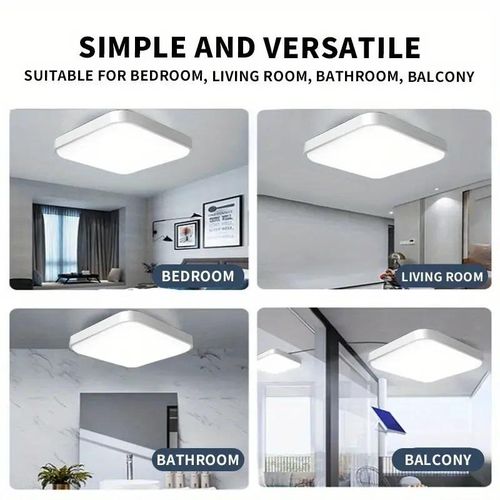 Solar Light 200W High-Power Solar LED Ceiling Light - Indoor/Outdoor, Remote Control, Dimmable