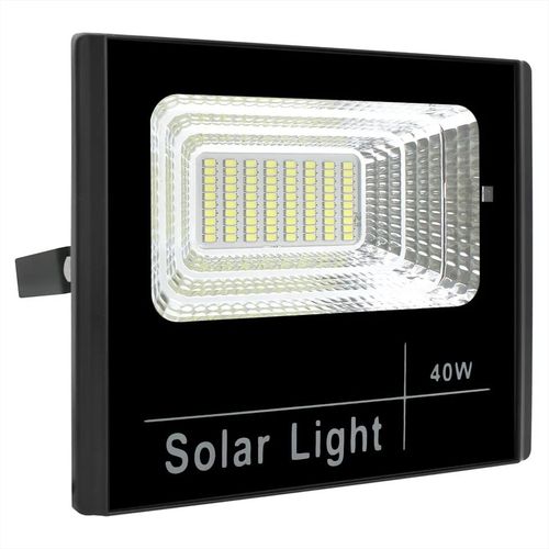 Solar Light Solar Security Light with Remote Control Solar Powered Auto Dusk to Dawn Sensor 40W LED Flood Light