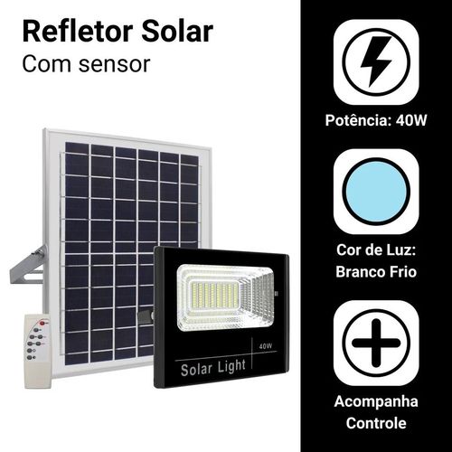 Solar Light Solar Security Light with Remote Control Solar Powered Auto Dusk to Dawn Sensor 40W LED Flood Light