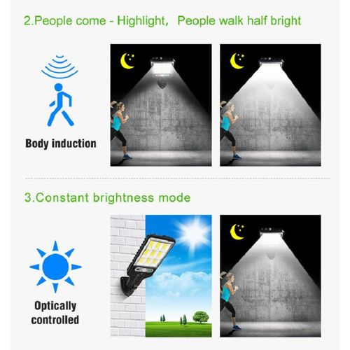 Solar Light 6 Pack COB Outdoor Solar Lights Motion Sensor Solar 3 Modes Waterproof Security Wall Lighting for Patio Garden Door Street Light