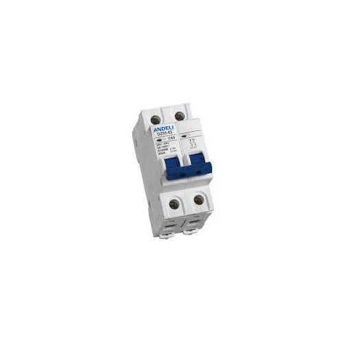 Andeli Double Pole Circuit Breakers 63A, MCB