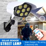 Solar Light Wireless Dummy Decoy Fake Security Camera SOLAR POWERED MOTION SENSOR LIGHT FLOODLIGHT