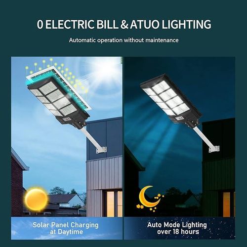 Solar Light High Powered, Dusk to Dawn 1500Watts Solar Outdoor Street Light Lamp