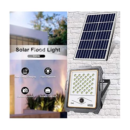 Solar Light 200W LED SOLAR FLOODLIGHT With HD 1080P IP Outdoor Security CCTV Camera Wireless Wifi