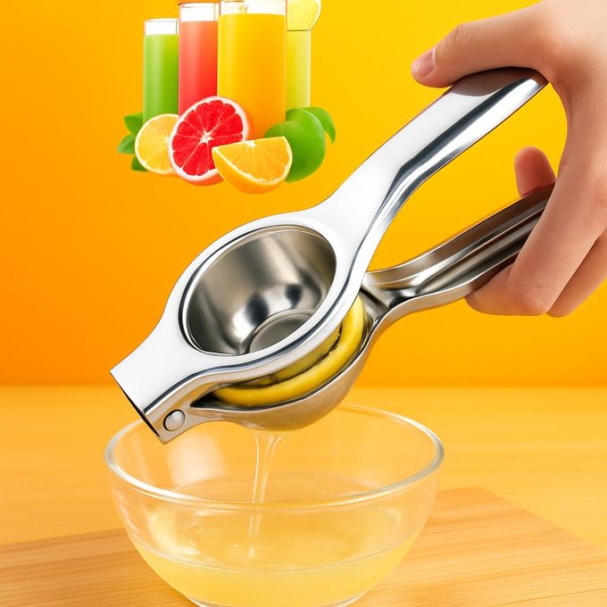 Heavy Duty Lemon Squeezer – Stainless Steel Hand Juicer Citrus Squeezer for Lime, Orange & Lemon – Manual Citrus Juicer Kitchen Tool