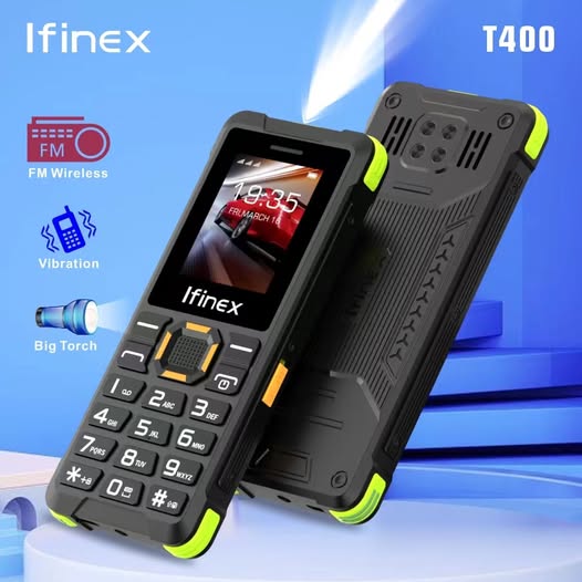 LIMITED DISCOUNT !!!New Ifinex T400 TRIPLE SIM CARD FEATURE PHONE WITH Bluetooth /Wireless FM/SD Slot kabambe/katululu/mulika mwizi/button feature phone...