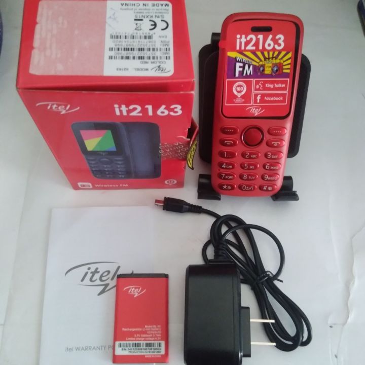 LIMITED DISCOUNT !!!BRAND NEW ITEL 2163 1.8" Display Wireless FM Dual SIM Opera Mini Bright Torch Kabambe Katululu Button Feature Phone King Talker with 2000 Contacts Memory, Long-Lasting Battery,