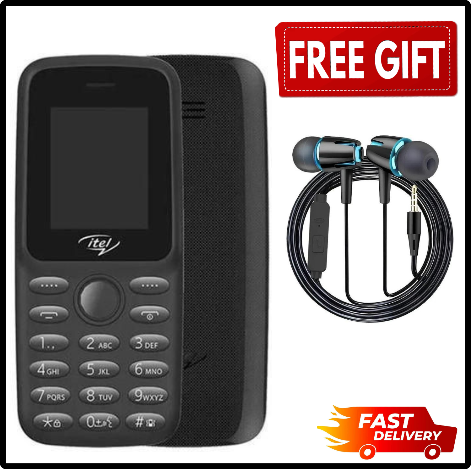 LIMITED DISCOUNT !!!BRAND NEW ITEL 2163 1.8" Display Wireless FM Dual SIM Opera Mini Bright Torch Kabambe Katululu Button Feature Phone King Talker with 2000 Contacts Memory, Long-Lasting Battery,