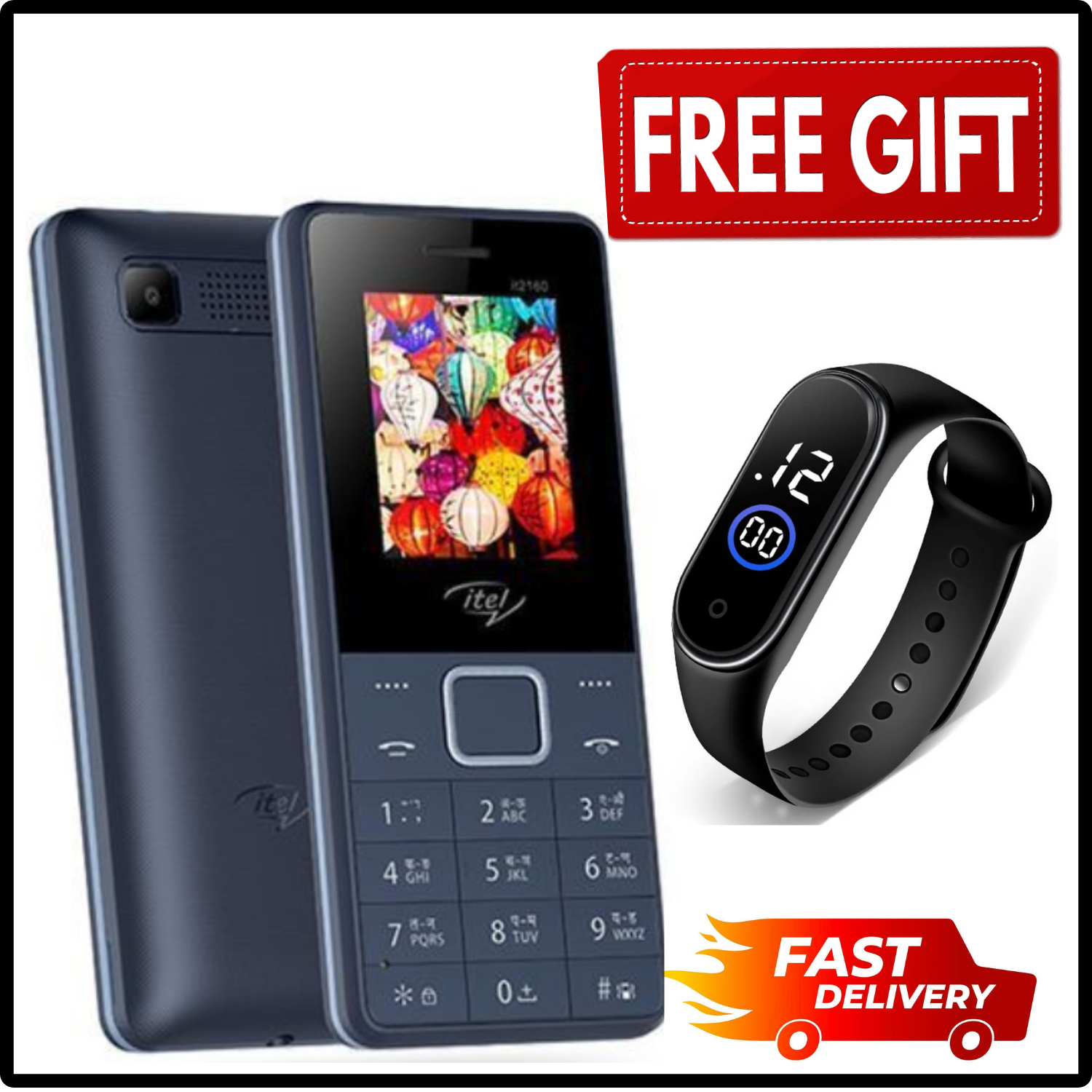 LIMITED DISCOUNT !!!BRAND NEW ITEL 2160  DUAL SIM CARD BLUETOOTH MEMORY CARD SLOT WIRELESS FM RADIO CAMERA KABAMBE/KATULULU/MULIKA MWIZI FEATURED PHONE WITH WARRANTY