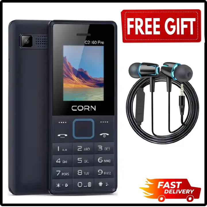 LIMITED DISCOUNT 🔥🔥🔥🔥 !!!BRAND NEW CORN C2160 1.77'' Display Dual SIM Feature Phone Kabambe Katululu Wireless FM Torch Camera Bluetooth 1000mAh Battery Durable Button Phone Classic Mobile Phone.