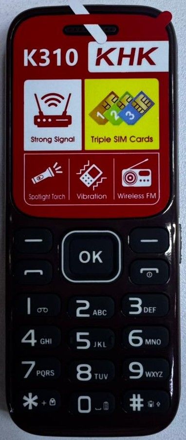 LIMITED DISCOUNT 🔥🔥🔥🔥LIMITED DISCOUNT !!!New KKK K310 TRIPLE SIM CARD FEATURE PHONE WITH Bluetooth /Wireless FM/SD Slot kabambe/katululu/mulika mwizi/button feature phone