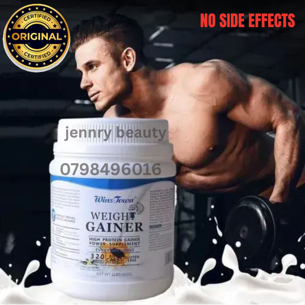 Wins Town Weight Gainer and Muscle Builder Supplement Protein Powder Supports Muscle Growth, Promotes Weight Gain, Boosts Energy, Easy to Mix, Delicious Flavor Option