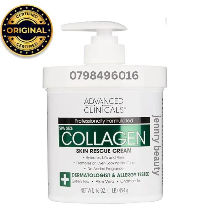 Advanced Clinicals Collagen Skin Rescue Lotion - Hydrate, Moisturize, Lift, Firm. Great for Dry Skin
