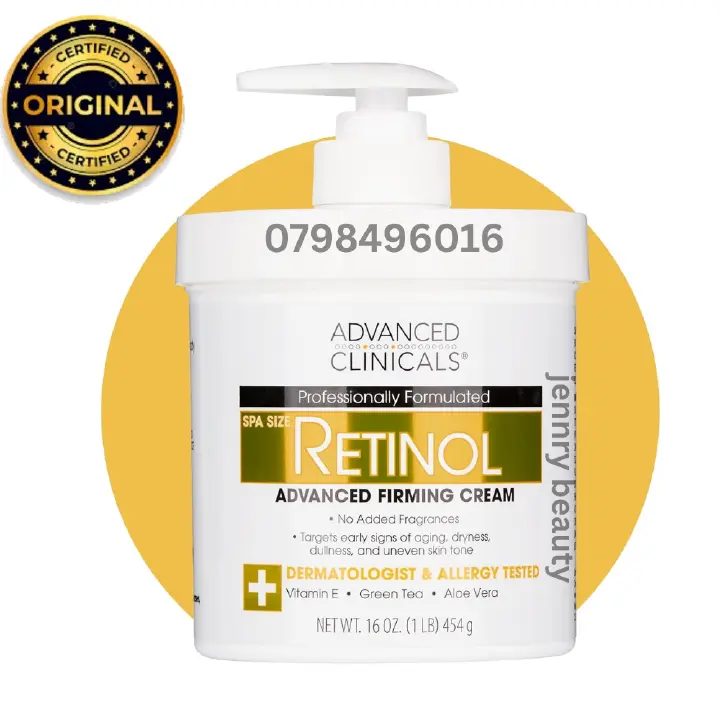 Advanced Clinicals Retinol Body Lotion & Face Moisturizer | Visible Anti Aging Skin Care Retinol Body Cream For Women & Men Targets Look Of Fine Lines, Wrinkles, & Crepe Looking Dry Skin