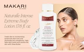 Makari Intense Lightening Body Lotion delivers powerful skin brightening and hydration in one luxurious formula, perfect for tackling hyperpigmentation, dark spots, stretch marks, and scars
