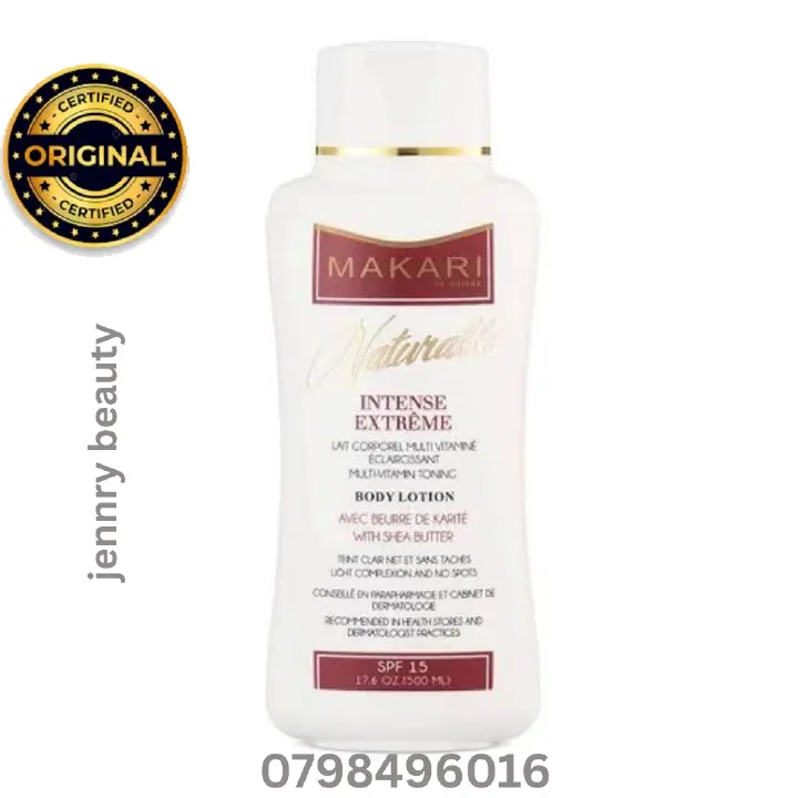 Makari Intense Lightening Body Lotion delivers powerful skin brightening and hydration in one luxurious formula, perfect for tackling hyperpigmentation, dark spots, stretch marks, and scars