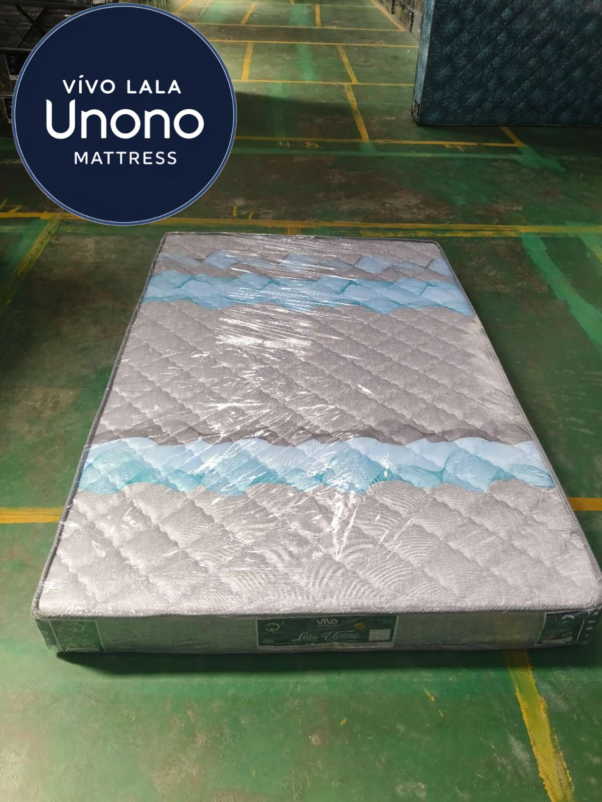 Lala Unono Deluxe by Vivo — Medium Firmness, Soft Quilted Mattress offering a comfortable and supportive sleep experience, long-lasting and health-conscious.
(random color dispatch)
