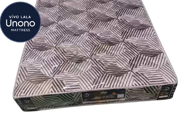 Lala Unono Deluxe by Vivo — Medium Firmness, Soft Quilted Mattress offering a comfortable and supportive sleep experience, long-lasting and health-conscious.
(random color dispatch)
