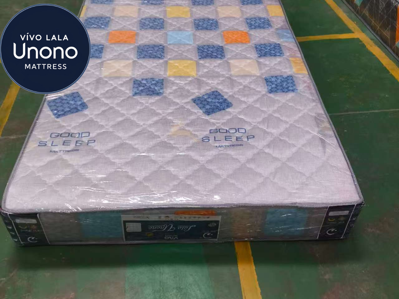 Lala Unono Deluxe by Vivo — Medium Firmness, Soft Quilted Mattress offering a comfortable and supportive sleep experience, long-lasting and health-conscious.
(random color dispatch)