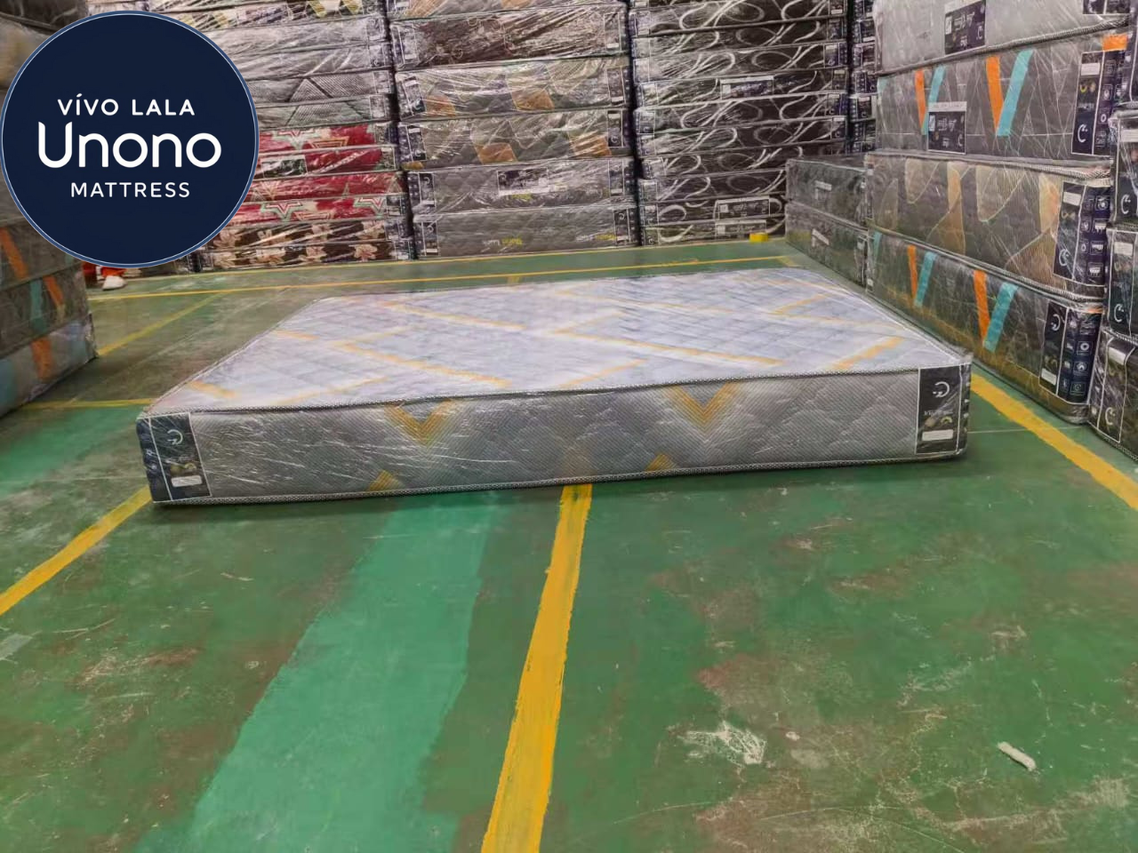 Lala Unono Deluxe by Vivo — Medium Firmness, Soft Quilted Mattress offering a comfortable and supportive sleep experience, long-lasting and health-conscious.
(random color dispatch)