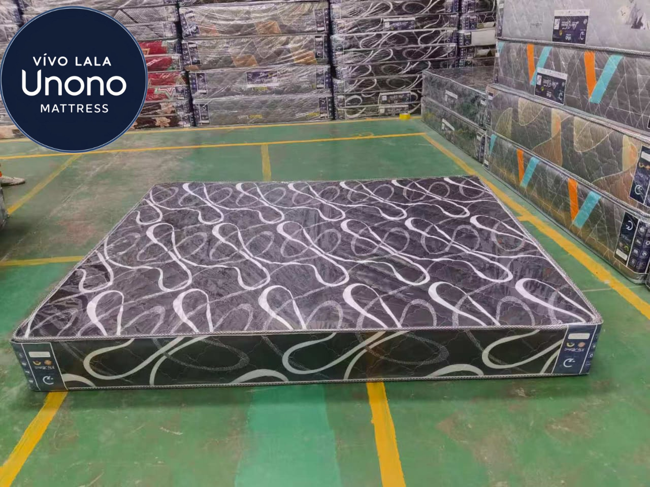 Lala Unono Deluxe by Vivo — Medium Firmness, Soft Quilted Mattress offering a comfortable and supportive sleep experience, long-lasting and health-conscious.
(random color dispatch)