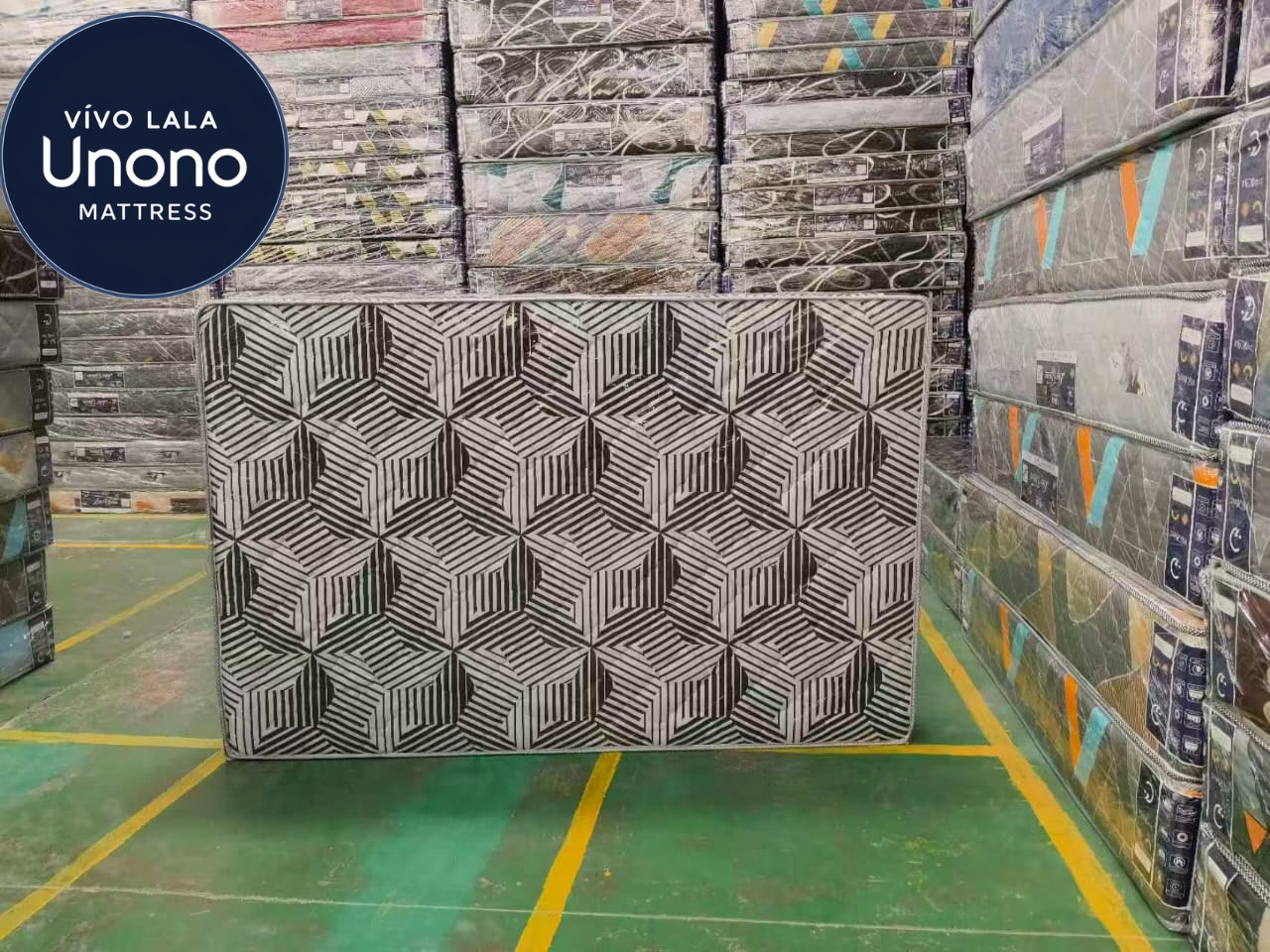 Lala Unono Deluxe by Vivo — Medium Firmness, Soft Quilted Mattress offering a comfortable and supportive sleep experience, long-lasting and health-conscious.
(random color dispatch)