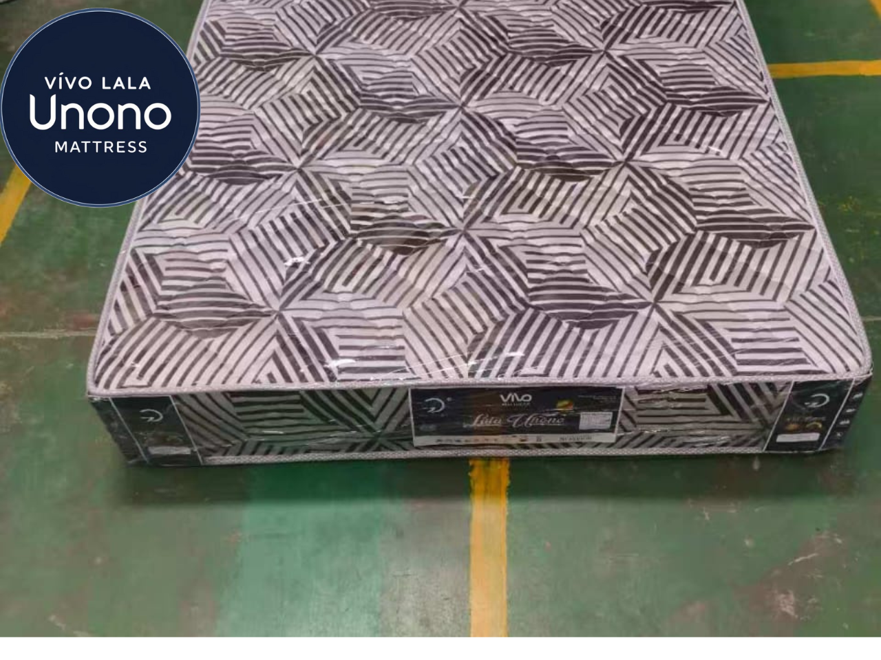 Lala Unono Deluxe by Vivo — Medium Firmness, Soft Quilted Mattress offering a comfortable and supportive sleep experience, long-lasting and health-conscious.
(random color dispatch)