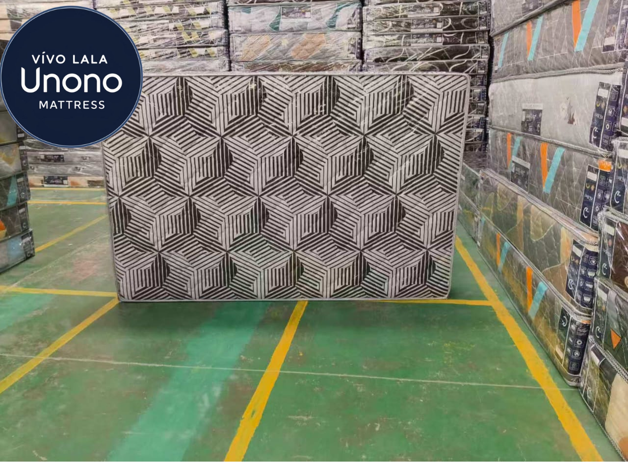 Lala Unono Deluxe by Vivo — Medium Firmness, Soft Quilted Mattress offering a comfortable and supportive sleep experience, long-lasting and health-conscious.
(random color dispatch)