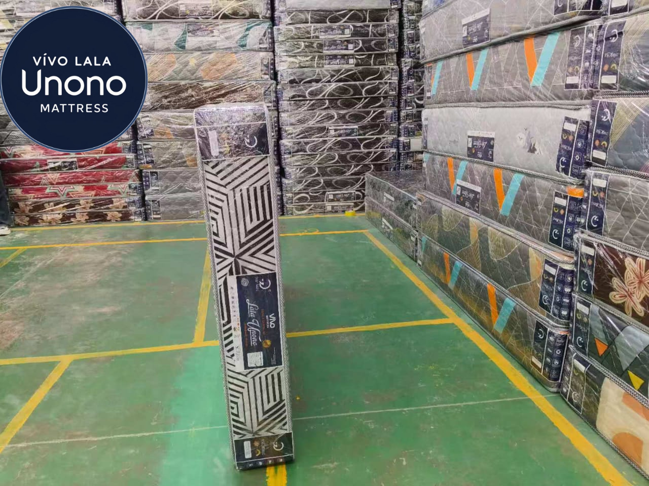Lala Unono Deluxe by Vivo — Medium Firmness, Soft Quilted Mattress offering a comfortable and supportive sleep experience, long-lasting and health-conscious.
(random color dispatch)