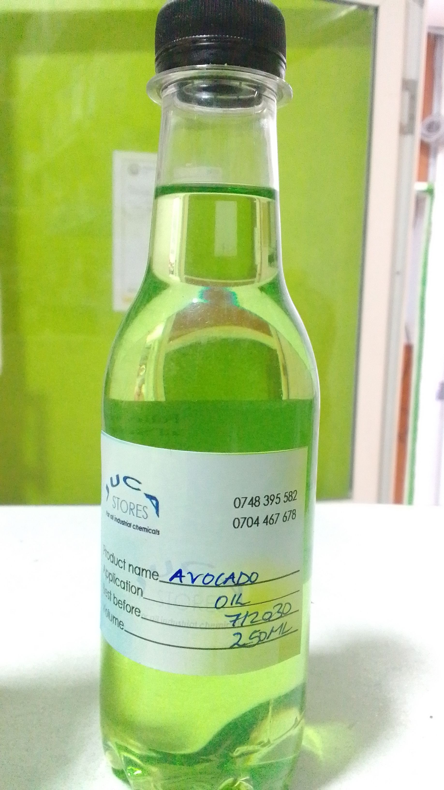 Avocado oil cold pressed