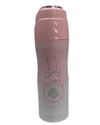 Lattafa Yara Deodorant Long Lasting women floral fruity Perfumed Body Spray 200ml