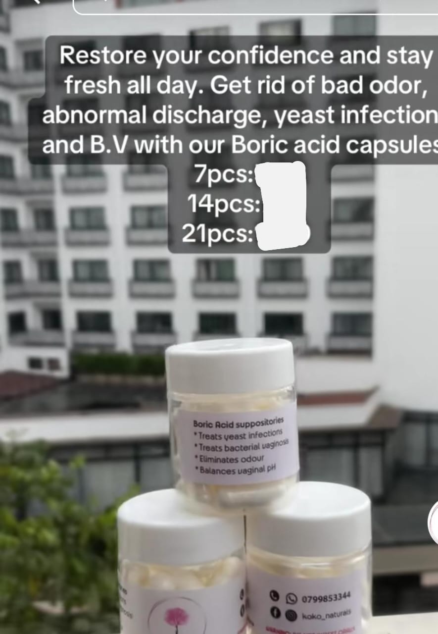 BORIC ACID VAGINAL CAPSULES – BALANCE PH, REMOVE ODOR & YEAST FOR FEMININE FRESHNESS