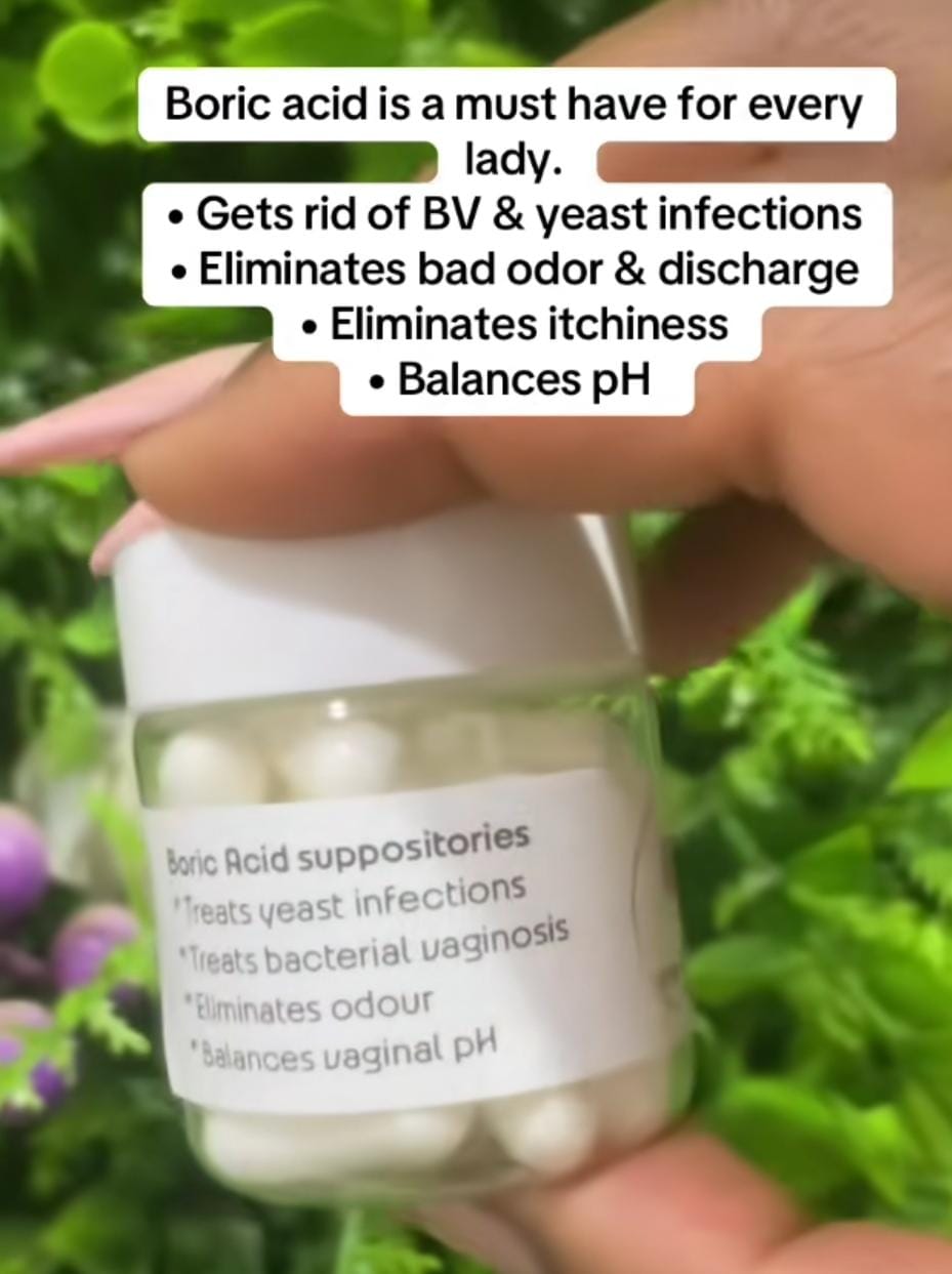 BORIC ACID VAGINAL CAPSULES – BALANCE PH, REMOVE ODOR & YEAST FOR FEMININE FRESHNESS