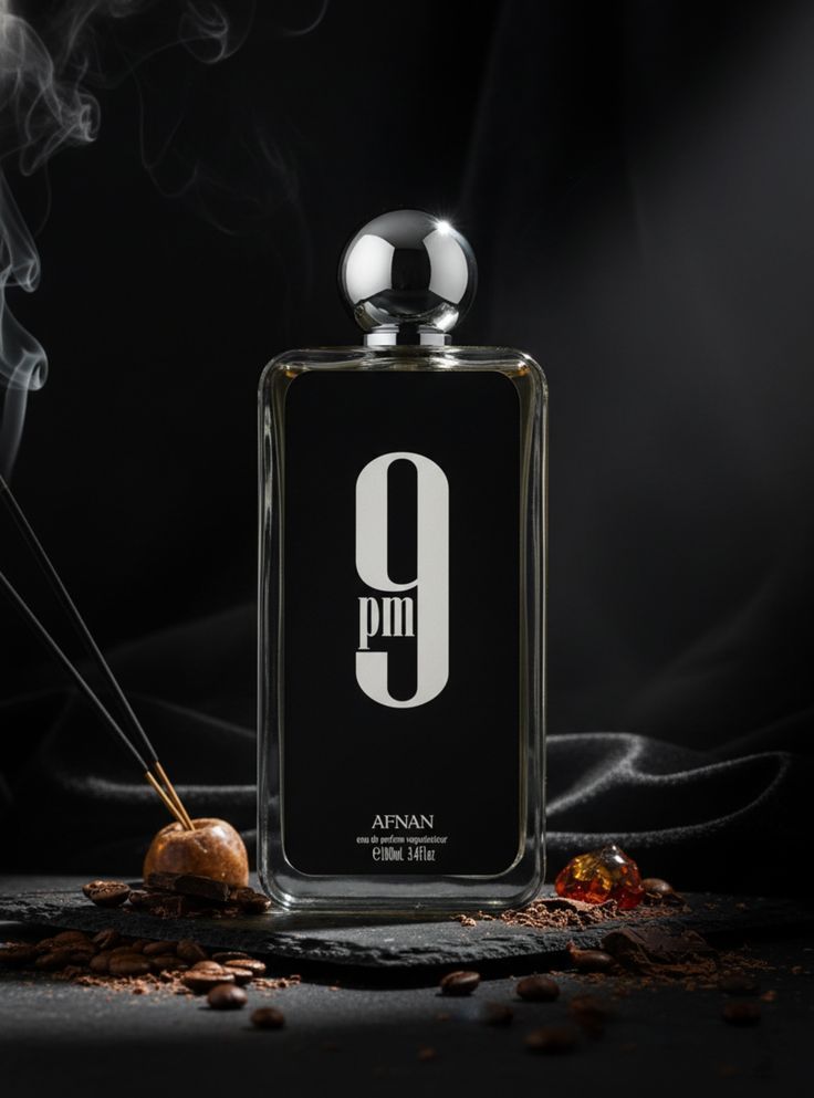 Afnan 9PM Eau De Parfum (100ml) – Long Lasting Sweet Vanilla Fragrance for Men, Warm Spicy Evening Scent