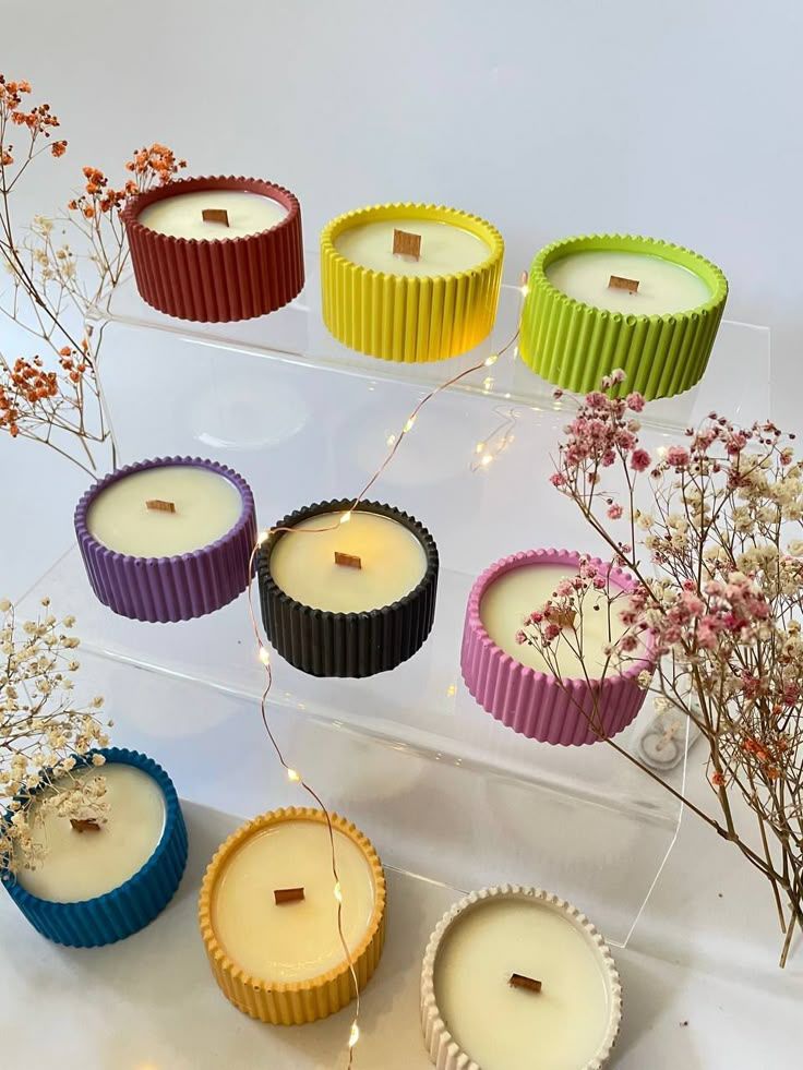 Aromatherapy Candle Wholesale Smokeless + reusable dish  Household Atmosphere Candle WeddingFestival Romantic Hand Gift-WITH RE-USABLE DISH