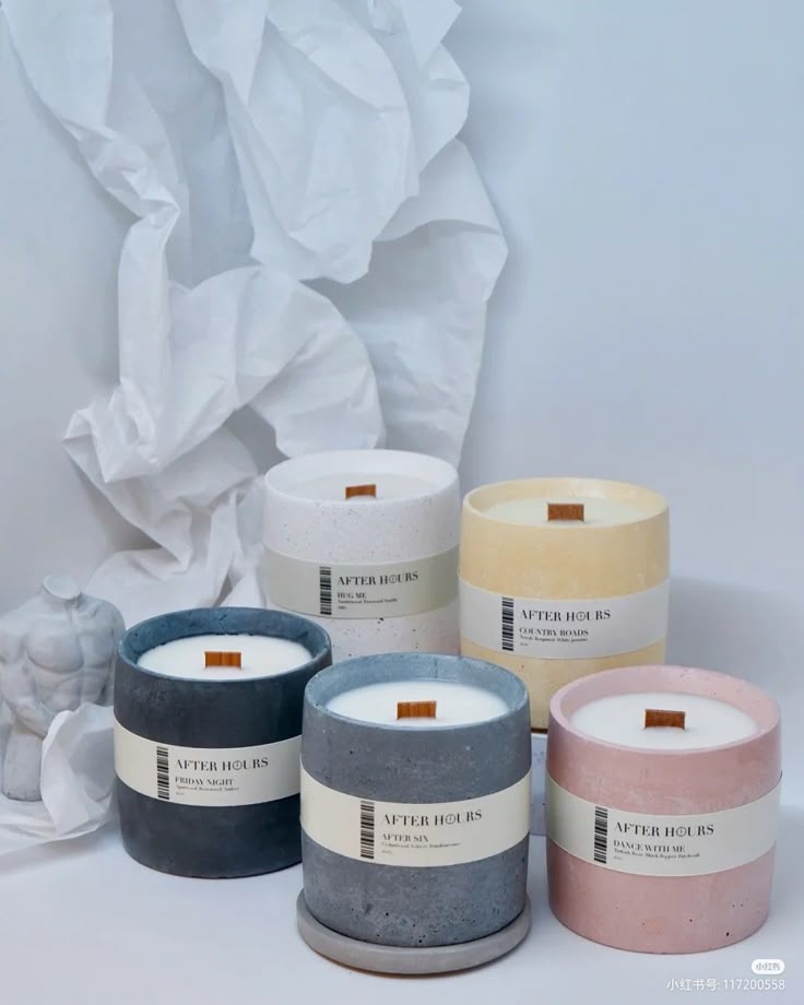 2pcs Aromatherapy Candle Smokeless with  reusable dish + lid Household Atmosphere Candle WeddingFestival Romantic Hand Gift-WITH RE-USABLE DISH