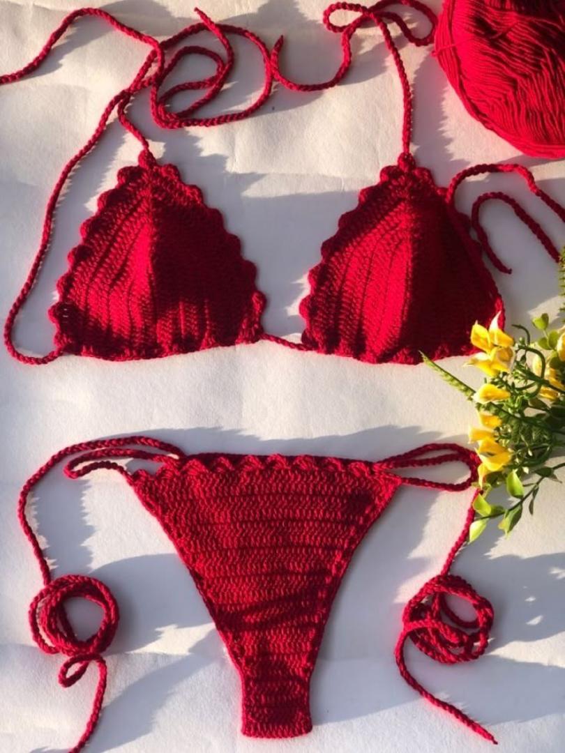 Bikini set crochet swim wear