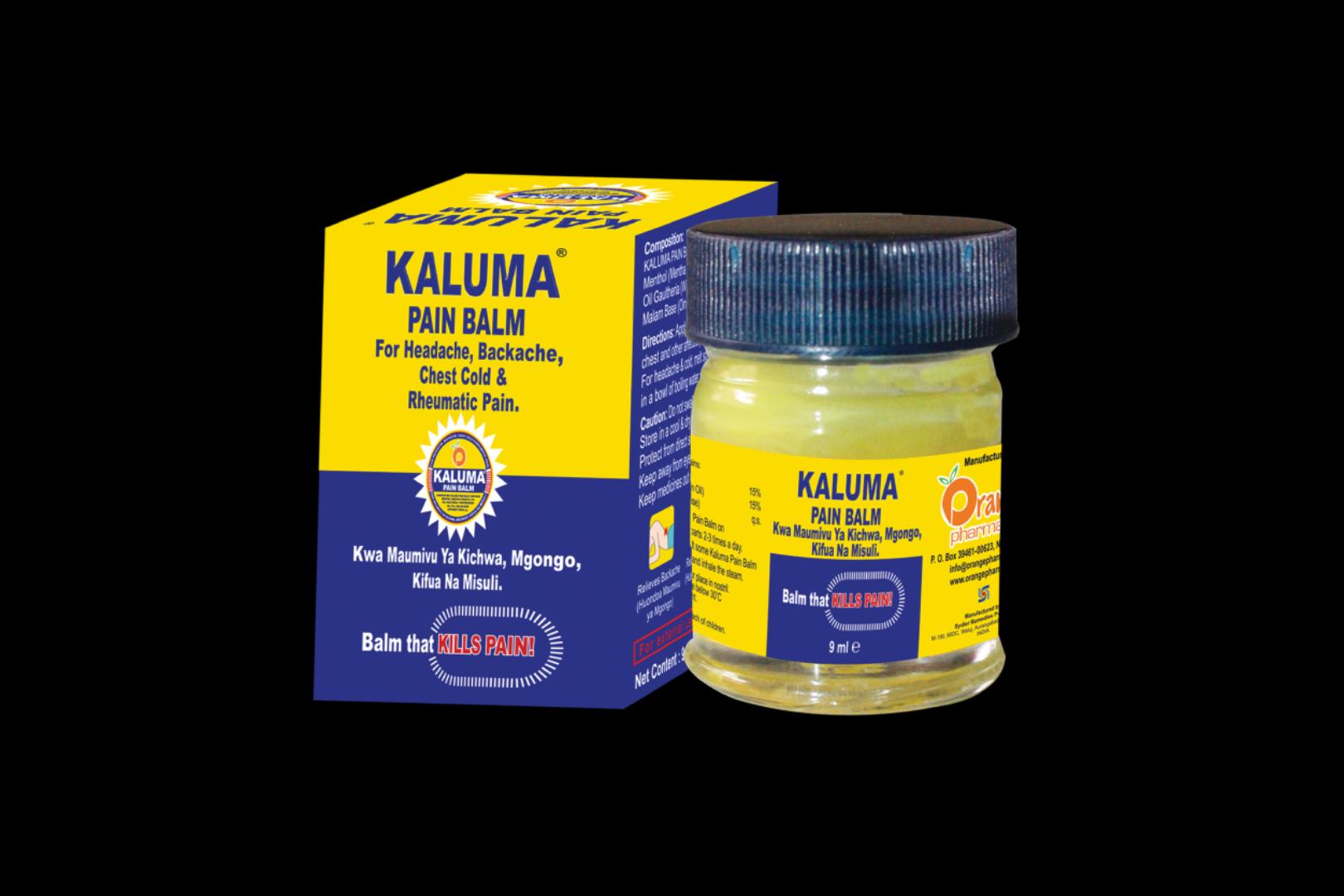 Kaluma Pain relief, headaches, chest pain, backache, rheumatic pain+ 2pcs Kaluma inhaler
