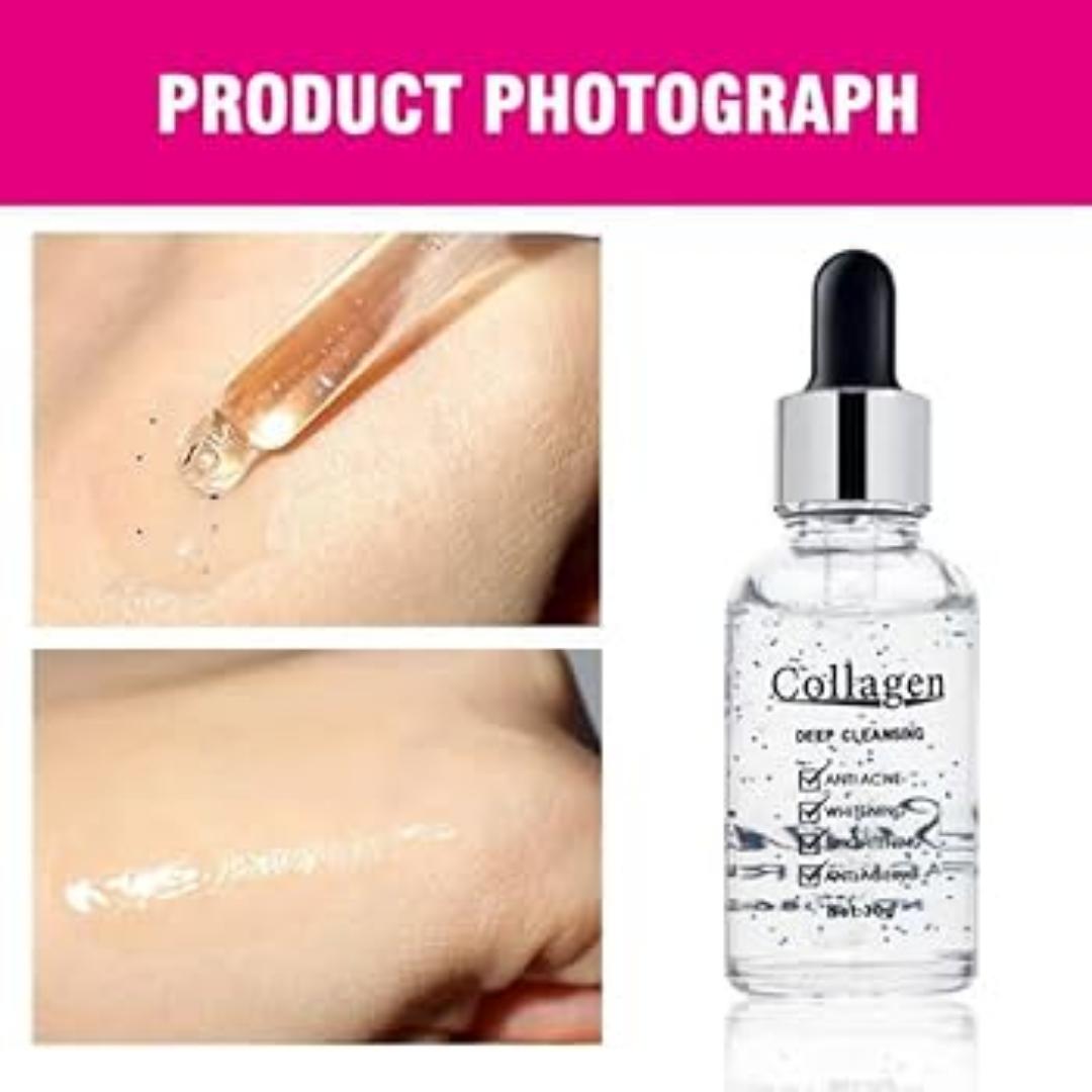 2pcs Collagen Deep Cleansing Snail Face Serum, anti-aging