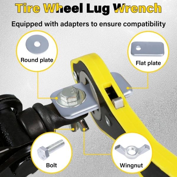 Ratchet Wrench Scissor Jack Handle
