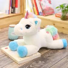 Yonly 90 cm  Rainbow Unicorn with Star Stuffed Animal Cute Soft Plush Toy