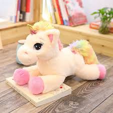 Yonly 90 cm  Rainbow Unicorn with Star Stuffed Animal Cute Soft Plush Toy
