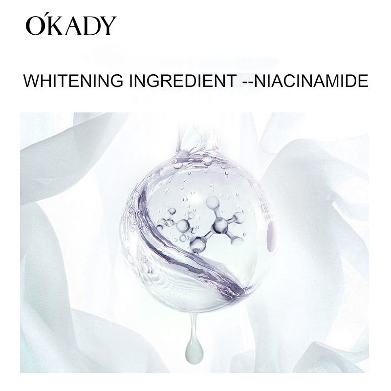 OKADY Intensive Whitening Serum,Whitening and moisturizing essence lotion is suitable for face and eye area and contains hyaluronic acid.Nicotinamide Facial Essence Liquid,Improves Skin Tone 30ML