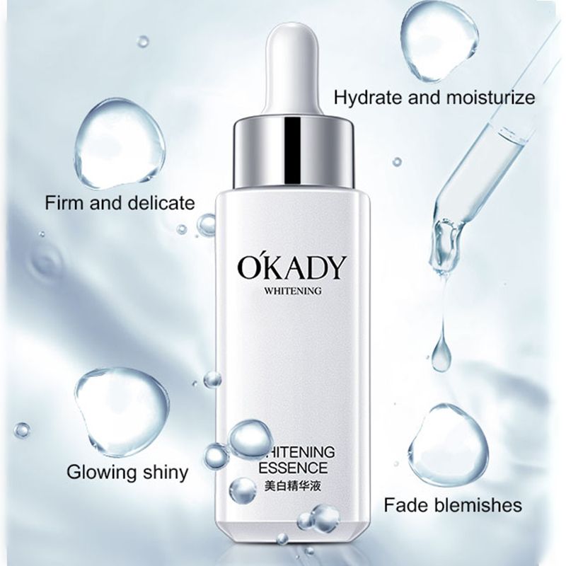 OKADY Whitening and Anti-wrinkle Essence Liquid, Collagen for Tightening and Reducing Fine Lines, Moisturizing, Brightening, Removing Dark Circles, Whitening Essence,30ML